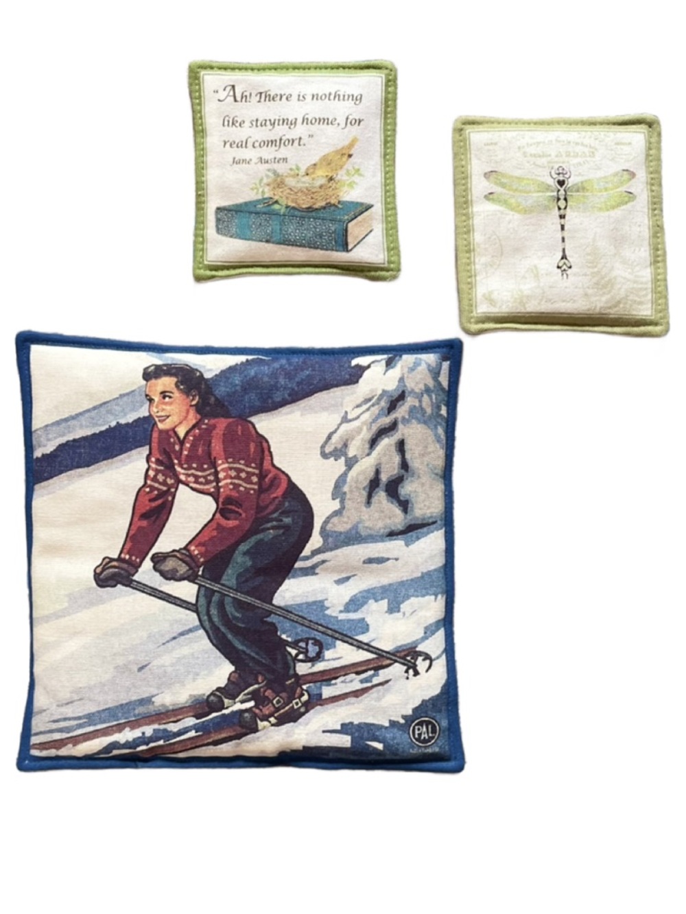 Alice’s Home & Cottage Array of Vintage Ski and Nature Decorative Spiced Mug Mat